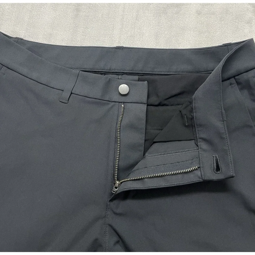 Lululemon ABC 5 Pockets Pant Men 34 Gray Slim Fit Warpstreme Wrinkle Resistant